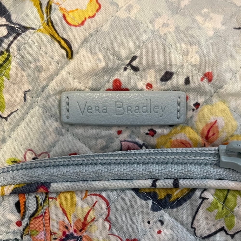 Vera Bradley Floral Sling Bag in Light Blue and Yellow - Picture 3 of 8